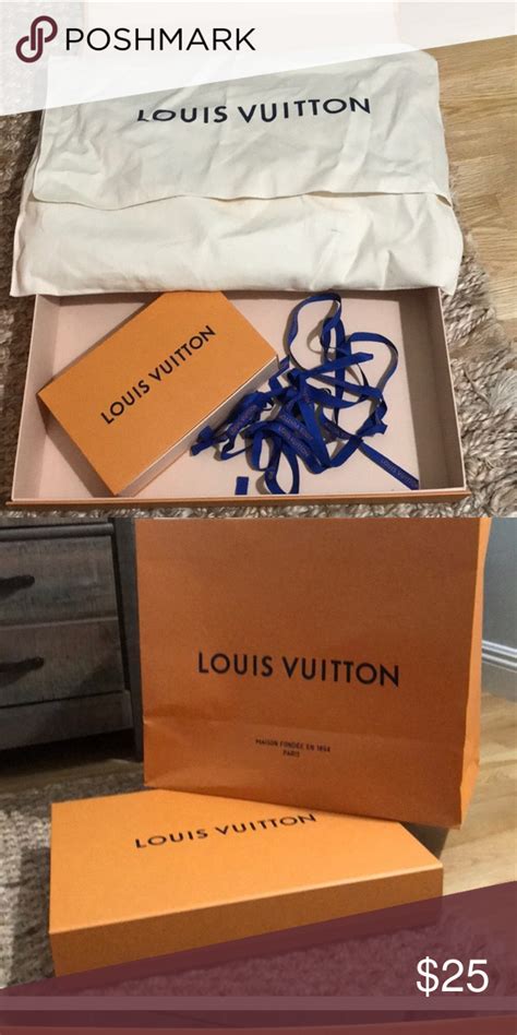 authentic louis vuitton box and dust bag